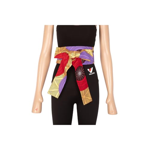 African Print Belt for Women Multicoloured Elastic Waist Belts for Gift One Size2