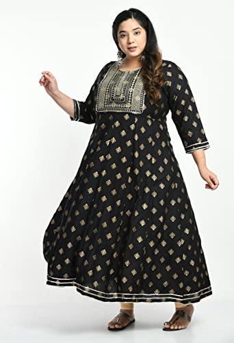 Image of AnjuShree Choice Women Plus Size Anarkali Kurti