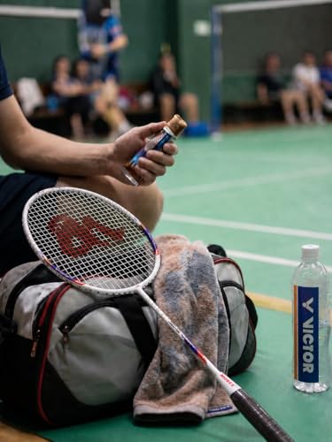 Image of Morex Carbon Graphite Badminton Racket with Full Cover Bag | Durable Carbon Shaft & Curve Frame for Better Sweet Spot & Smash Power | Ideal for Beginners & Advanced Players (Black)