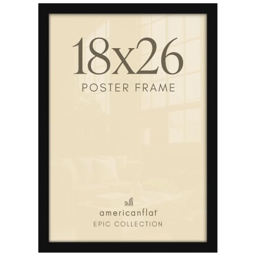 Image of Americanflat 18x26 Poster Frame - Engineered Wood - Black