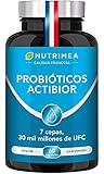 Probióticos y Prebióticos 30 Mil Millones de UFC 60 Cápsulas | 7 Cepas Lactobacilos y Bifidobacterias | Protege Flora Intestinal Mejora Sistema Inmunológico Candidiasis Colon Irritable Estreñimiento