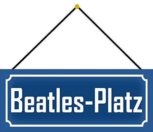 Schatzmix Musique Beatles Plaque en métal avec Cordon en tôle Multicolore 27 x 10 cm - Les Beatles, Paul McCartney, John Lennon, RIngo Starr, George Harrison Schatzmix Musique Beatles Plaque en métal avec Cordon en tôle Multicolore 27 x 10 cm