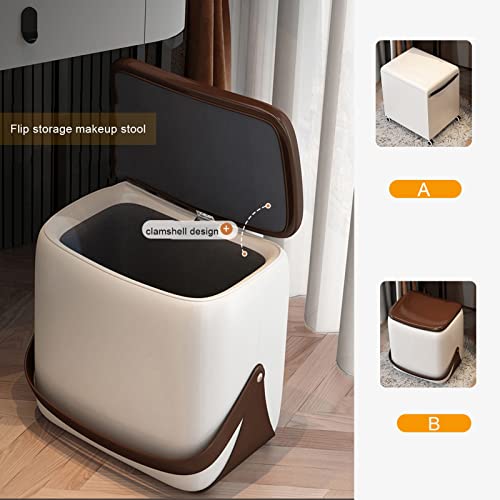 Tavolo da trucco a LED con sgabello portaoggetti e 3 cassetti, 3 modalità di illuminazione, design elegante e compatto per gli amanti della bellezza, perfetto per piccoli spazi