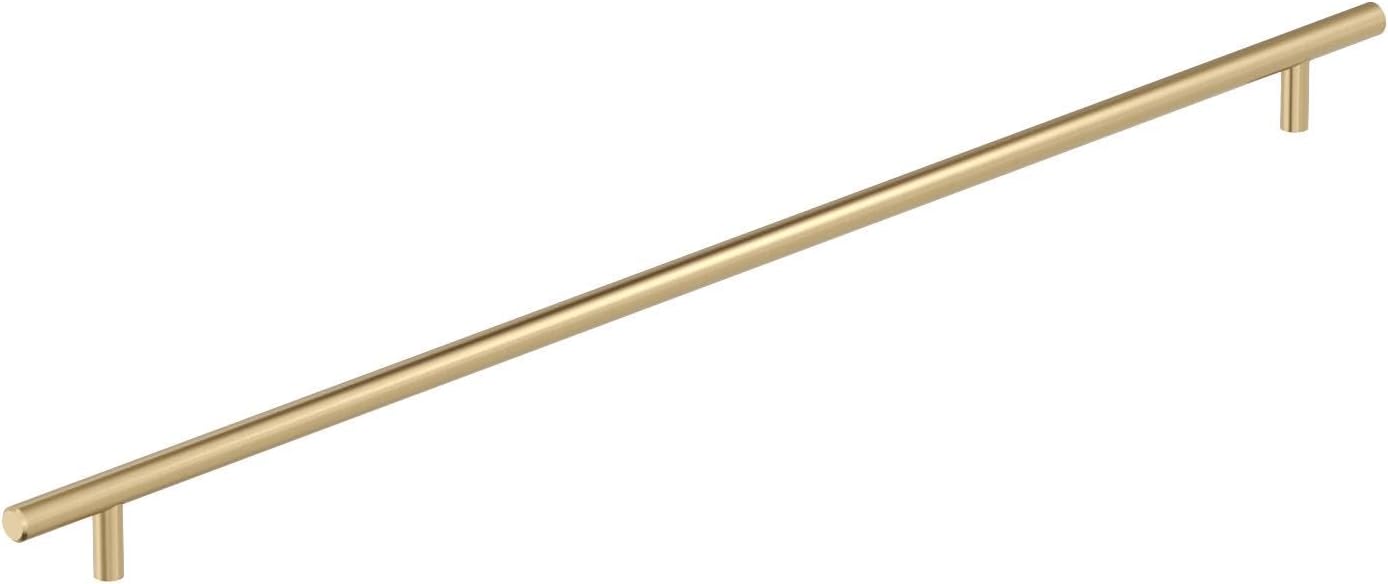 Amerock BP19017CZ | Bar Pulls 21-7/16 inch (544mm) Center-to-Center Champagne Bronze Cabinet Pull | Kitchen Cabinet Hardware | Furniture Hardware | Drawer Handle Champagne Bronze 21-7/16 inch (544mm) Center-to-Center 1 Pack