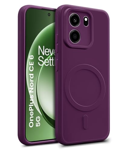 Image of WOW IMAGINE Back Case Cover for 1+ OnePlus Nord CE 6 5G | Soft Matte Silicone Case| Slim Fit & Shockproof | Camera Protection Bumper Cover (Purple)