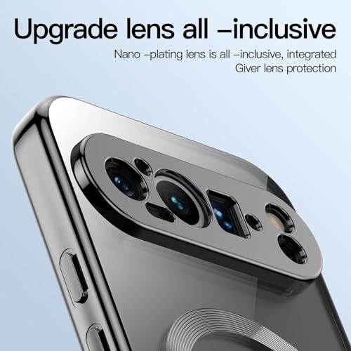 ESONG Magnetic Clear for Google Pixel 9 Pro XL Silicone Protection Case with MagSafe, Wireless Charging - Image 2