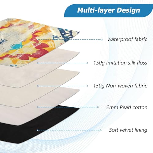 Funda para portátil 13-14 pulgadas impermeable con patrón étnico miniatura 4
