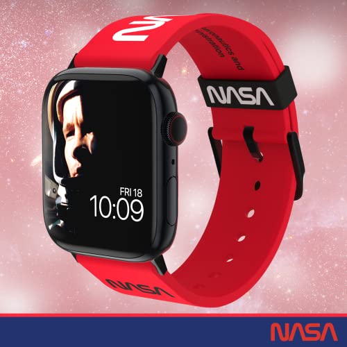 Nasa Ñ Red Ìwormî Logo Smartwatch Band Ñ Officially Licensed, Compatible With Every Size & Series Of Apple Watch (Watch Not Included) #TOP1