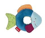 Lieferumfang: 1 sigikid Rassel Fisch, Red Stars, Material: 100 Prozent Polyester, Farbe: Bunt, Altersempfehlung: 0 - 12 Monate, Größe: 10x14x3 cm, Art.-Nr.: 41916