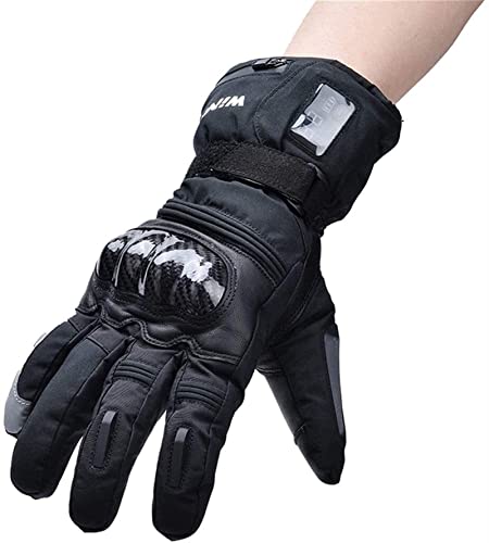 Guantes térmicos impermeables con control LED para regular el calor 5