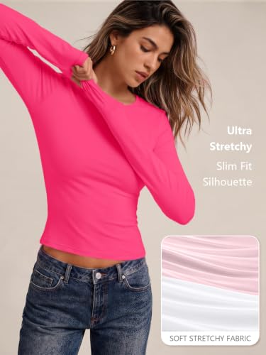 Image of Trendy Queen Womens Long Sleeve T Shirts Fall Fashion Basic Y2K Tops 2026