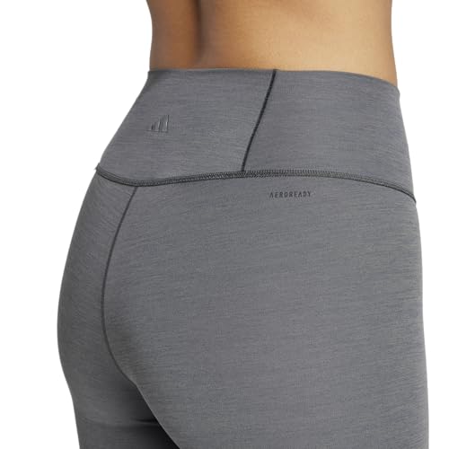 Adidas Women's All Me 7/8 Leggings, Dark Grey Heather, X-Large/Tall - image 4