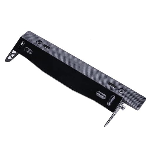 Aiuphing License Plate Holder,Adjustable Abs Racing License Plate Bracket,Universal Carbon Fiber Look License Plate Frame, Diy Modification Accessory #TOP7