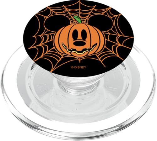 Disney Halloween Mickey Pumpkin Face Spider Web PopSockets PopGrip for MagSafe - image 1