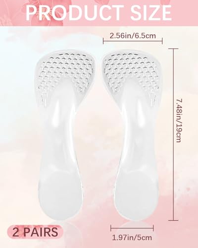 2 pares de plantillas gel para tacones altos para mujer miniatura 2