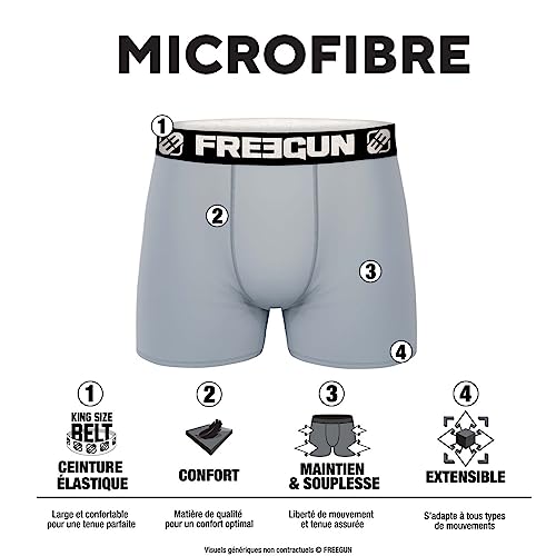 FREEGUN Ropa Interior para Hombre confeccionada con costuras elacticas suaves 2