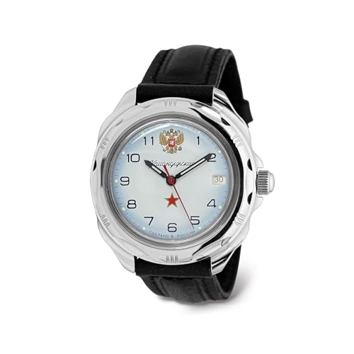 VOSTOK | Komandirskie 211323 Red Star Mechanical Hand Wind Wrist Watch | Leather Band B®