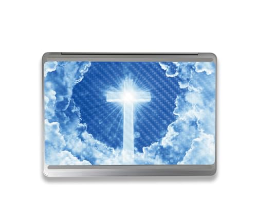 Image of MightySkins Carbon Fiber Skin Compatible With Microsoft Surface Laptop Studio 2 (2023) Full Wrap Kit - Faith Clouds | Protective, Durable Textured Carbon Fiber Finish | Easy To Apply | Made in the USA