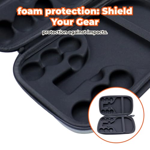 Baoblaze Hard Shell Ping Pong Paddle Case Table Tennis Bat Case Padel Racket Bag Storage Box Table Tennis Racket Cover Carrying Bag for Sports Organizer Bags,Black for 2 Paddle(with Lining) - Image 4
