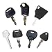 Olakin Clé d'excavatrice [ Lot de 7 ] Rechange Compatible 14607 14603 Clé, pour JCB Cat, Excavatrice, Dumper Tracteur, Dozer Rouleau