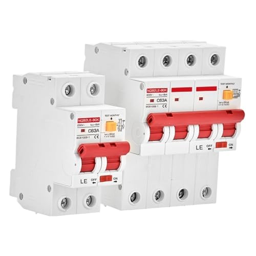 Disjoncteur RCBO 4P 16A protecteur de fuite 30mA pour tableau AC 220V 240V