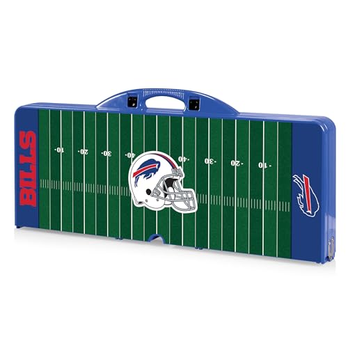 Image of PICNIC TIME NFL Picnic Table Portable Folding Table with Seats and Umbrella