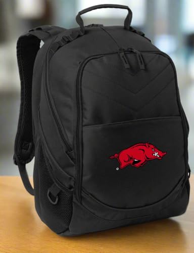Image of Broad Bay University of Arkansas Razorbacks Backpack | Official Razorbacks Logo, Padded Laptop Computer Section, Premium 600 Denier Nylon Fabric,