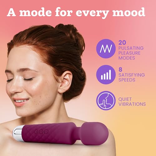 Image of Oliver James Wand Vibrator Sex Toy - 20 Patterns 8 Speeds Long Battery Life