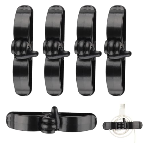 Organiseur Cordon Appareil - Lot 5 Enrouleur Autocollant, Support Câble Adhésif Cuisine, Gestion Fil Électroménager | avec Mixeur Cafetière Friteuse à Air, Matériau ABS Durable