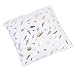 DELIBEST 2 fundas de cojín bronceadas, piel blanca con hojas doradas, fundas de almohada cuadradas suaves para sofá cama, decoración del hogar, 45,7 x 45,7 cm
