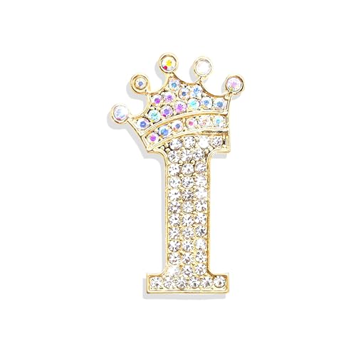 Image of Brooches and Pins for Women A-Z Letter Rhinestone Brooch Pin Jewelry Gifts
