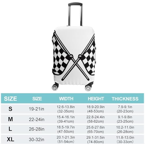 Housse de protection pour valise style drapeau de course pour vos vacances