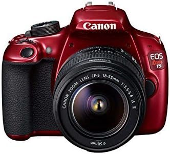 Canon EOS Rebel T5 Digital SLR Camera Kit with EF-S 18-55mm is II Lens - RED (Renewed)