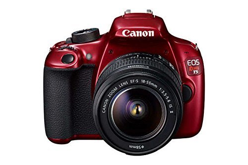 Canon EOS Rebel T5 Digital SLR Camera Kit with EF-S 18-55mm is II Lens - RED (Renewed)