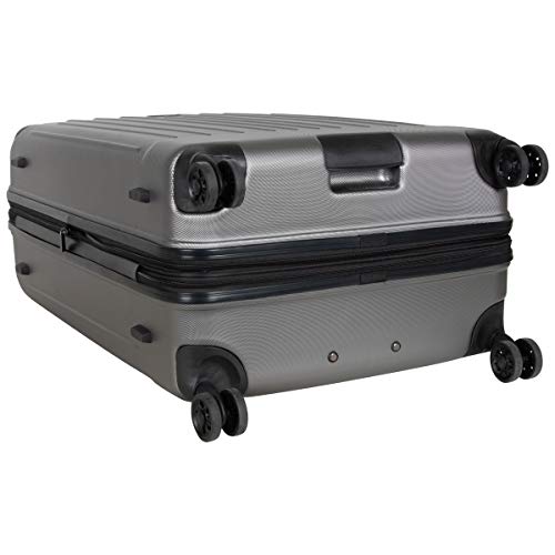 Kenneth Cole Reaction Flying Axis Collection Lightweight Hardside Expandable 8-Wheel Spinner Luggage, Silver, 28-Inch Checked の商品画像 6