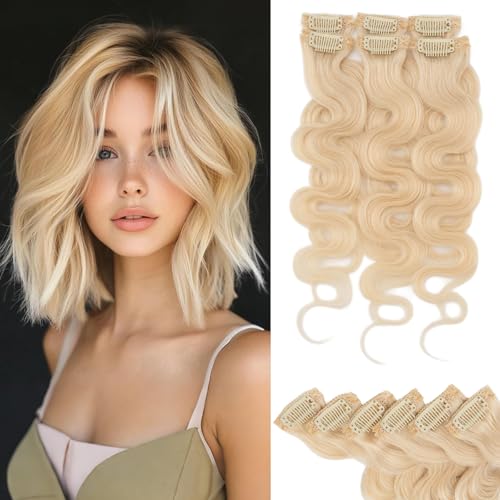 Rich Choices Short Clip In Hair Extension Real Human Hair-Wave/Curled