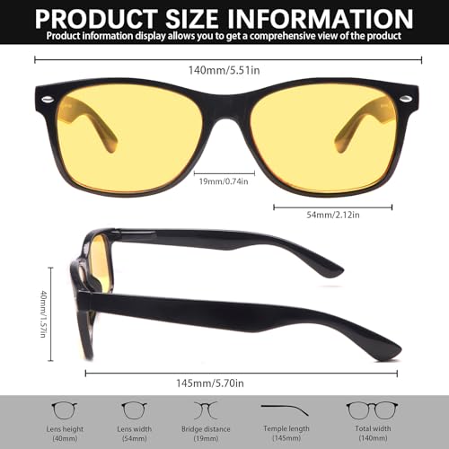 Night Driving Glasses for Men Women,Trendy Sunglasses Polarized UV Protection,Night Vision Glasses3