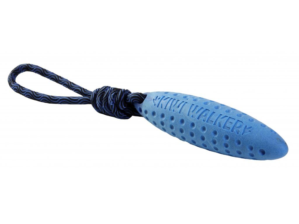 KIWI WALKER Let's play! ZEPPELIN - Blue - Fetch/Play Toy for Dogs - TPR Foam, Soft on Teeth & Gums - Floats in Water, Ideal for all Dogs, Interactive Outdoor & Water Play Toy — image 1