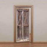 【Dimensioni】Il pacchetto include 1 rotolo di adesivi (inclusi 2 adesivi). Dimensioni: 95 x 215 cm(w x h), Diviso in due parti 47.5 x 215 cm(w x h) * 2