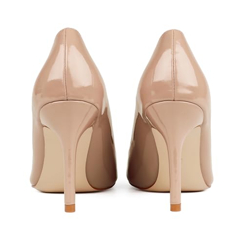 JOY IN LOVE Women's Pumps Shoes 3.5" High Heels Pointy Toe Stiletto Pumps3
