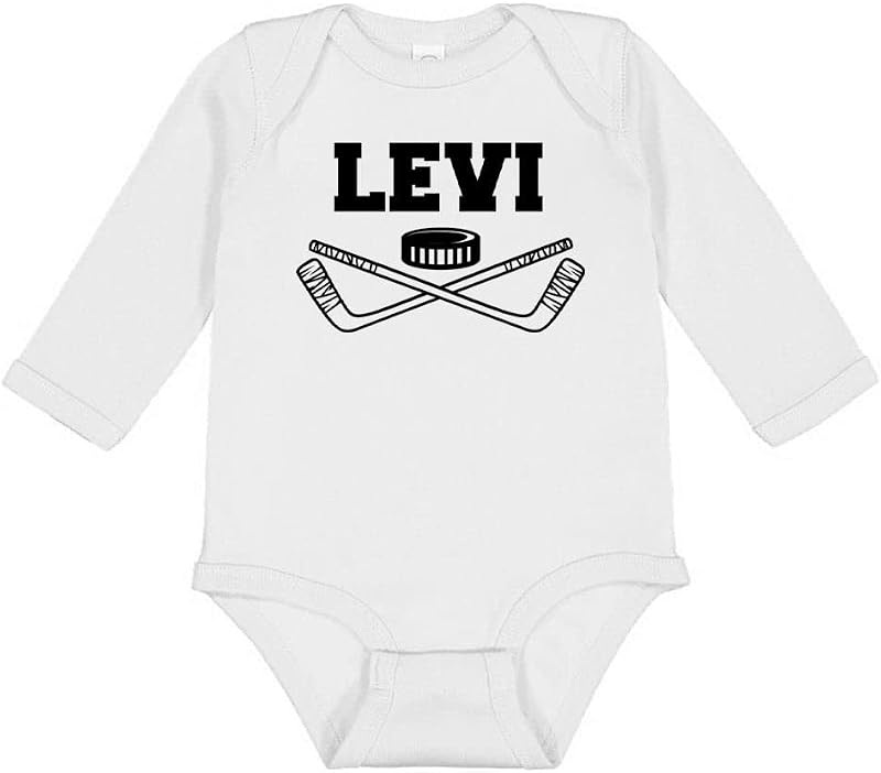 Hockey Levi Long Sleeve Baby Infant Bodysuit