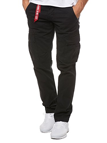 ALPHA INDUSTRIES - Agent - Pantal�n Cargo - Black