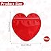 100 PCS Heart-Shaped Jewelry Bags, Red Jewelry Bags for Small Businesses Transparent Resealable Ziplock Bag for Trinkets Earrings Jewelry Packaging Valentine's Day Wedding Festival Party Favor