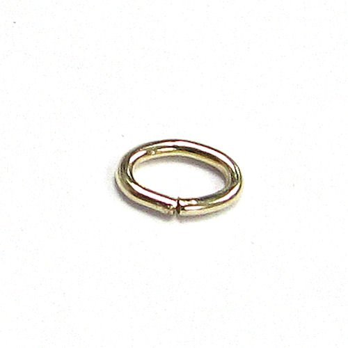 10 pcs 14K Gold Filled Oval Open Jump Rings Wire 4.5mm X 3mm / Findings/Yellow Gold