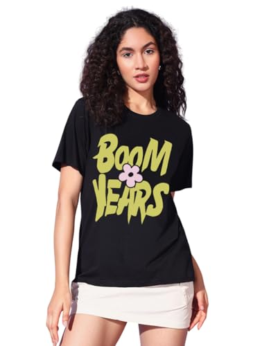 Image of THE DRY STATE Women Loose Fit Half Sleeve Tshirts