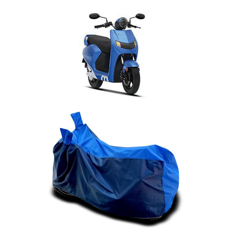 Image of DUFFEL-Two Wheeler Bike Body Cover Compatible for 22Kymco iFlow BS6 Heat Protectio /UV-Rays /Birds Dropping /DustProof /Waterproof All Variants [Nevay Blue]