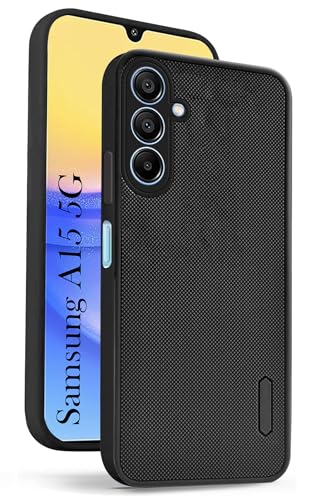 Image of Jkobi Back Cover Case for Samsung Galaxy A15 5G (Textured Grip Design | Camera Protection | Slim and Light Weight | Soft Touch and Feel | Black)