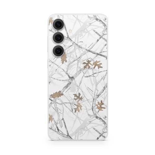 Glossy Glitter Phone Skin Compatible with Samsung Galaxy S25 FE - Conceal Snow - Premium 3M Vinyl Protective Wrap Decal Cover - Easy to Apply | Crafted in The USA by MightySkins