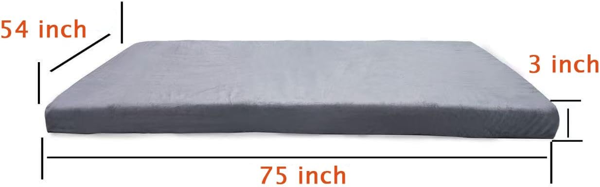 memory sponge camping mattress is suitable for adult waterproof sleeping mats, roll up floor mattresses, foldable mattresses, and guest mattresses. full:75x54x3"