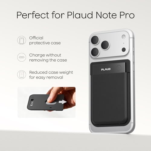 Image of Replacement Magnetic Case for Plaud Note Pro AI Voice Recorder, Black